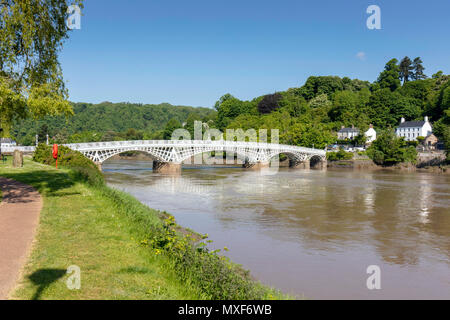 Chepstow Gusseiserne Brücke in 1816 Stockfoto