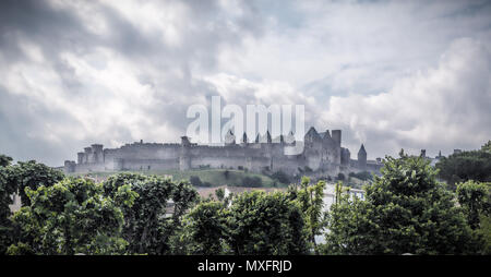 Carcassonne Carcassonne, Aude, Frankreich Am 11. Juni 2015 getroffen Stockfoto