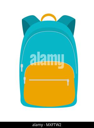 Schulranzen, Rucksack Symbol. Vector Illustration Stock Vektor