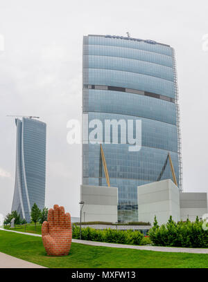 Milano Italia 30 Aprile 2018: neue wirtschaftliche Bezirk auf einen menschlichen Maßstab gebaut Stockfoto