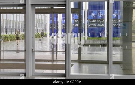 Brüssel, Belgien. 01 Juni, 2018. Die neue NATO-Hauptquartier in Brüssel, Belgien, 1. Juni 2016. Credit: Jakub Dospiva von der Nachrichtenagentur CTK/Foto/Alamy leben Nachrichten Stockfoto