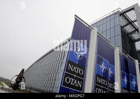 Brüssel, Belgien. 01 Juni, 2018. Die neue NATO-Hauptquartier in Brüssel, Belgien, 1. Juni 2016. Credit: Jakub Dospiva von der Nachrichtenagentur CTK/Foto/Alamy leben Nachrichten Stockfoto