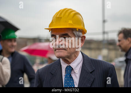 Juni 4, 2018 - Turin, Italy-June 4, 2018: Regione Skyscraper Presse Besuch der Baustelle Credit: Stefano Guidi/ZUMA Draht/Alamy leben Nachrichten Stockfoto