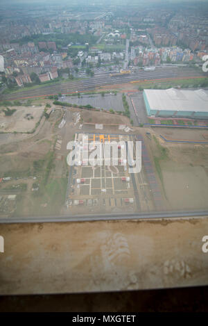 Juni 4, 2018 - Turin, Italy-June 4, 2018: Regione Skyscraper Presse Besuch der Baustelle Credit: Stefano Guidi/ZUMA Draht/Alamy leben Nachrichten Stockfoto