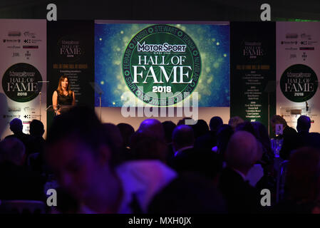 London, Großbritannien. 4 Jun, 2018. Der Motor Sport Hall des Ruhmes zu den spektakulären Royal Automobile Club Woodcote Park, Surrey, London, Großbritannien zurück. 4. Juni 2018. Credit: Siehe Li/Alamy leben Nachrichten Stockfoto