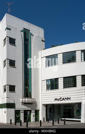 McCann Gebäude, Bloomsbury, London, UK Stockfoto