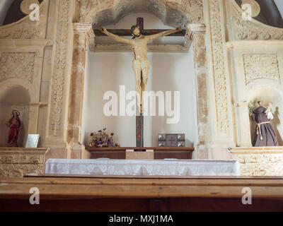 Capilla del Dulce Nombre de Iglesia de Nuestra Señora del Manto de Riaza. Conjunto histórico Artístico. Segovia. Castilla León. España Stockfoto