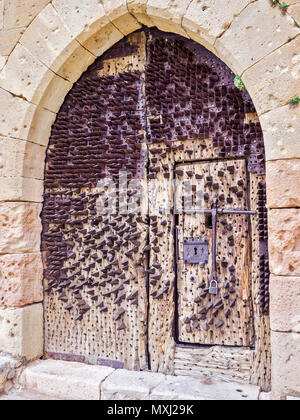 Puerta del Castillo de Pedraza. Castilla León. España Stockfoto