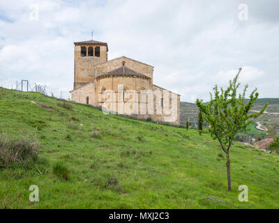 Iglesia de San Miguel de Fuentidueña. Conjunto histórico. Segovia. Castilla León. España Stockfoto