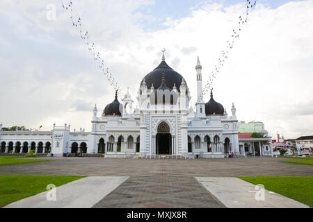 Eine Sicht von außen eine Architektur der Zahir Moschee Alor Setar Stockfoto