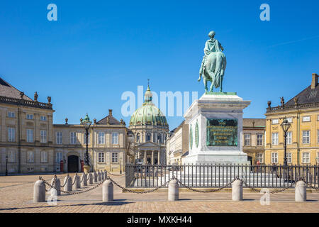 Schloss Amalienborg in Kopenhagen, Dänemark. Stockfoto