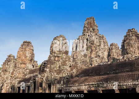 SIEM REAP - Januar 04, 2015: Historische Ruinen von Bayon Tempel in Angkor Komplex in der Nähe von Am 04 Januar, 2015 in Siem Reap, Kambodscha. Stockfoto