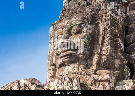 SIEM REAP - Januar 04, 2015: Historische Ruinen von Bayon Tempel in Angkor Komplex in der Nähe von Am 04 Januar, 2015 in Siem Reap, Kambodscha. Stockfoto