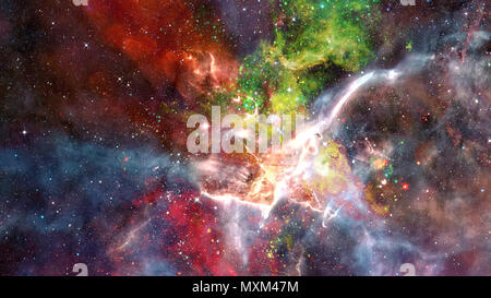 Abstrakte farbenfrohe Universum. Elemente dieses Bild von der NASA eingerichtet. Stockfoto