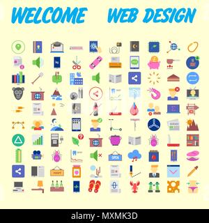 Trendy flache Linie icon Pack für Designer und Entwickler. Symbole für soziale Medien, soziale Netzwerk, Kommunikation, Digital Marketing, für Websites und Mo Stock Vektor