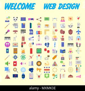 Trendy flache Linie icon Pack für Designer und Entwickler. Symbole für soziale Medien, soziale Netzwerk, Kommunikation, Digital Marketing, für Websites und Mo Stock Vektor