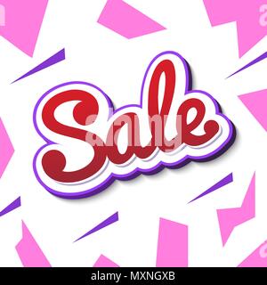 Eine Farbe Banner für Werbung Vertrieb. Helle shards auf einem weißen Stock Vektor