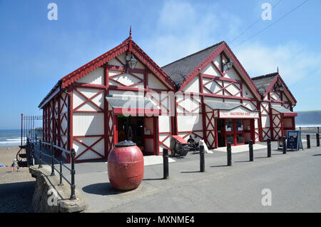 Der Pier in den Badeort Saltburn in North Yorkshire Stockfoto