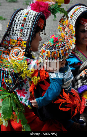 Pakistan, Rambur Dorf Stockfoto