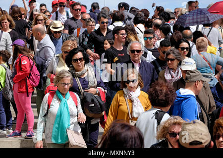 Besucher Druck in Venedig, Italien Stockfoto