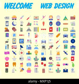 Trendy flache Linie icon Pack für Designer und Entwickler. Symbole für soziale Medien, soziale Netzwerk, Kommunikation, Digital Marketing, für Websites und Mo Stock Vektor