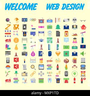 Cartoon bunte flauschige Kugeln Zeichen. Vektor furry Emoji eingestellt. Isolierte Symbole auf den Hintergrund. Vector Illustration Stock Vektor