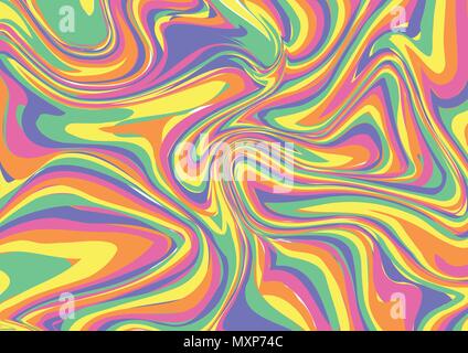Abstrakte farbenfrohen Pastelltönen Marmor Textur Hintergrund. Dynamische Wirkung für Broschüre, Web Banner, Flyer, Karten, Poster design Vorlage. Stock Vektor
