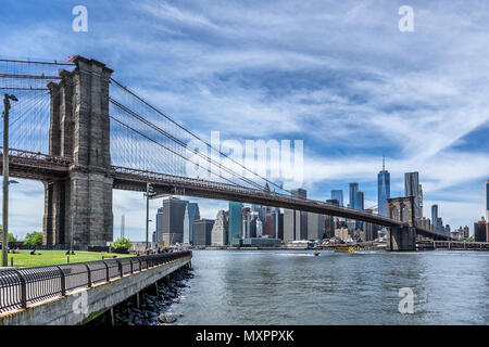 Brooklynbrücke in New York City Stockfoto