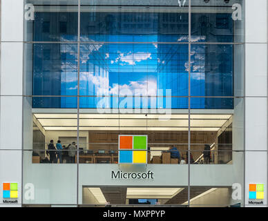 Microsoft High Profile Store auf der 5th Avenue NY Stockfoto