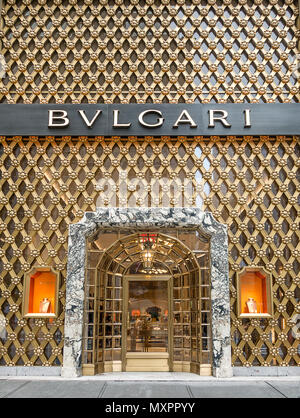 Bvlgari 5th Avenue Store in New York City Stockfoto