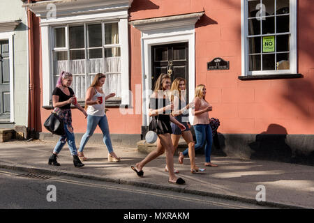 Thaxted Morris Wochenende, Thaxted Essex England UK. 2-3 Juni 2018 der 85. Sitzung der Mitgliedsvereine des Morris Ring gehostet von thaxted Morris Men ( Stockfoto