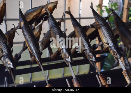 Gebratene Makrele Stockfoto