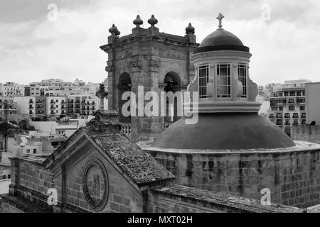 Das Heiligtum Unserer Lieben Frau von Mellieha, Mellieha, Malta. Stockfoto