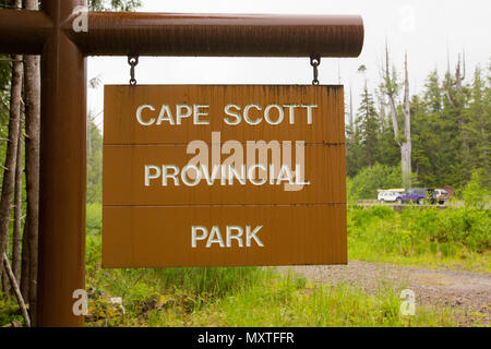 Vancouver Island. San Josef Bay in Cape Scott Provincial Park. Strand. Stockfoto