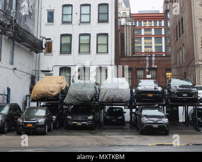 Straßen von SoHo, New York City Stockfoto