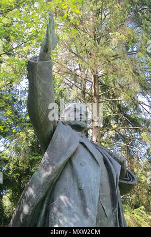 Statue von Lenin im grutas Park, Garten der sowjetischen Ära Statuen Stockfoto
