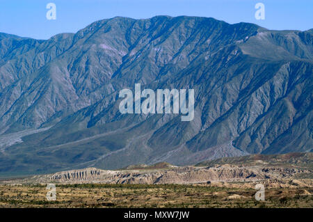 Sierra Ridge aus Sicht der Schrift, Anza-Borrego Desert State Park, CA 050313 2278 Stockfoto