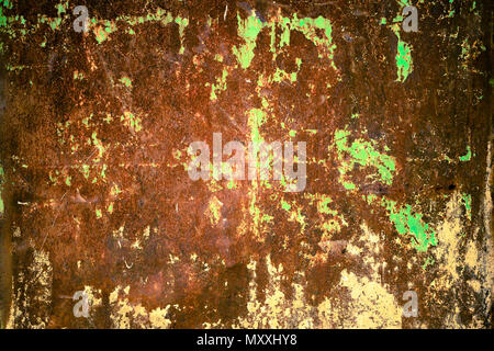 Grüne Wand Zink Rost, alten Zink Textur Hintergrund, Rost auf ...