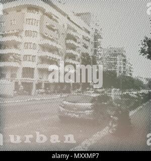 Stylized vector Poster im Retro Style. Stock Vektor