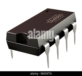 Integrierte Schaltung oder 8 Micro-chip und neuen Informationstechnologien. Stockfoto