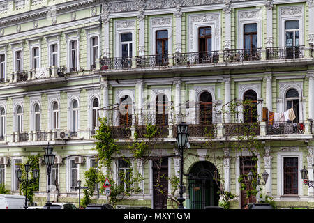 Farbenfrohe Gebäude in Odessa, Ukraine Stockfoto