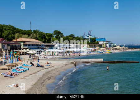 Strand Lanzheron, Odessa, Ukraine Stockfoto