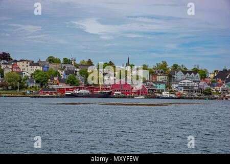 Hafen von Lunenburg mit der Fischerei der Atlantischen Museumsbau, Nova Scotia, Kanada Stockfoto