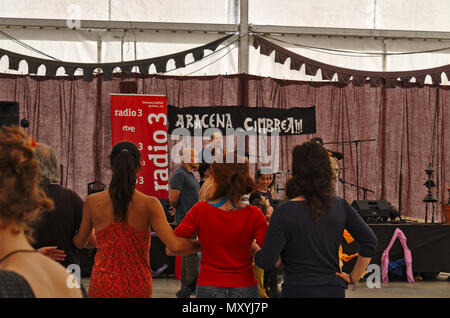 Cimbrea Folk Dance Festival 2018 in Managua. Andalusien, Spanien Stockfoto