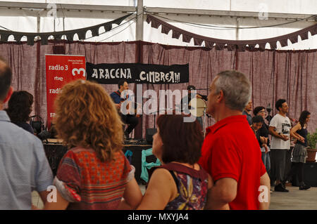 Cimbrea Folk Dance Festival 2018 in Managua. Andalusien, Spanien Stockfoto