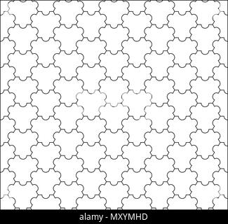 Vektor moderne nahtlose Geometrie tessellierung Muster, abstrakte g Stock Vektor