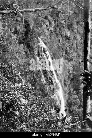 Morans fällt, Lamington National Park, Beaudesert Shire, September 1933. Stockfoto