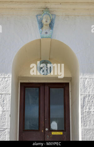 Die Macquarie Lighthouse, auch als South Head obere Licht bekannt, war der erste und ist der Dienstälteste, Leuchtturm Ort in Australien. Stockfoto