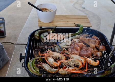 Thai style Grill, Thailand Stockfoto