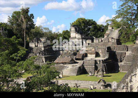 Nördlich der Akropolis, Tikal, Maya Stadt Guatemala Stockfoto